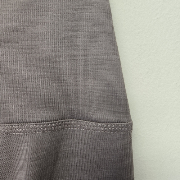 Beyond Yoga Heather Rib High Waisted Midi Legging Mocha Heather S - Picture 3 of 10